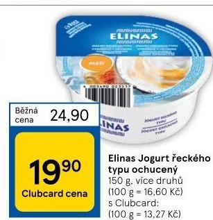 Ochucený jogurt řecký Elinas