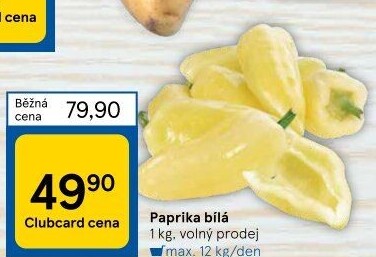 Paprika bílá