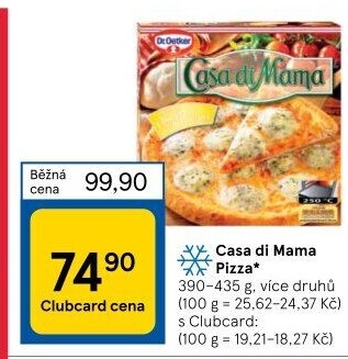 Pizza mražená Casa di Mama Dr. Oetker