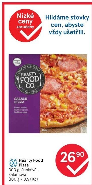 Pizza mražená Hearty Food Co Tesco