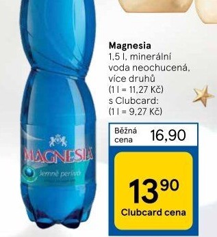 Přírodní voda Magnesia