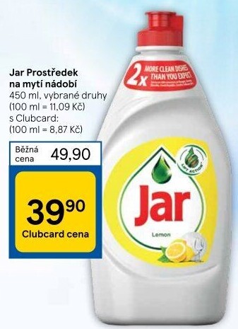 Prostředek na nádobí Jar