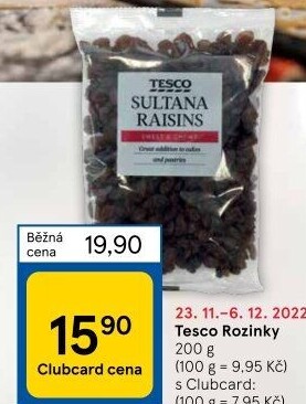 Rozinky Tesco