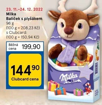 Sladkosti s plyšákem Milka