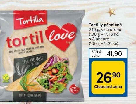 Tortilla pšeničná TortilLOVE