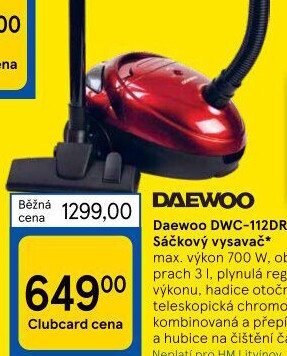 Vysavač Daewoo DWC-112DR