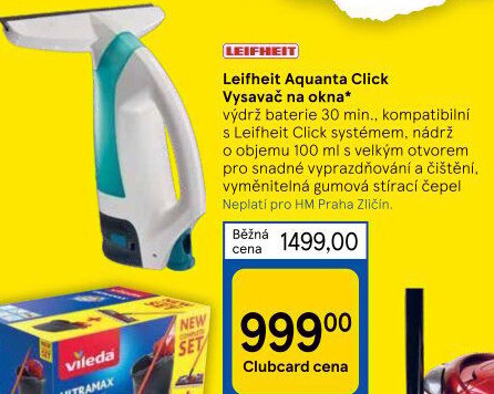 Vysavač na okna Aquanta Click Leifheit