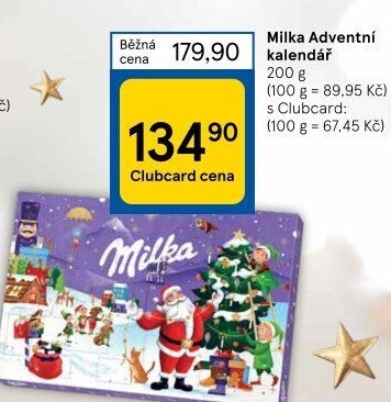 Adventní kalendář Milka