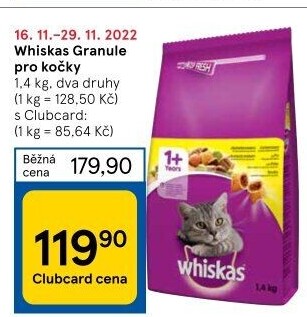 Granule pro kočky Whiskas