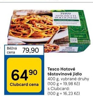 Hotová jídla Tesco