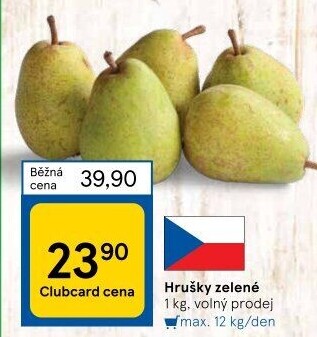Hrušky zelené