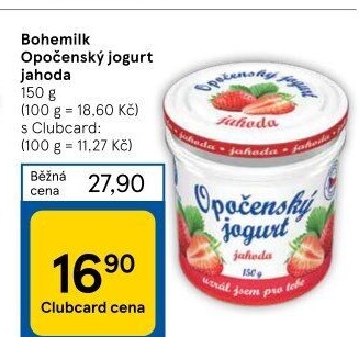Jogurt ochucený Opočenský Bohemilk