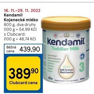 Kojenecká výživa Kendamil
