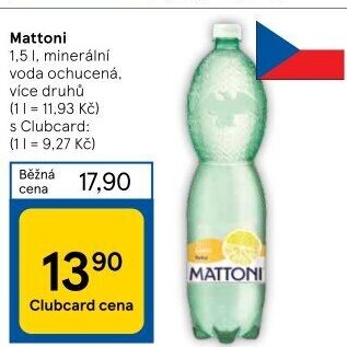 Ochucená voda Mattoni