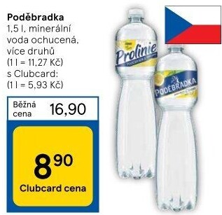 Ochucená voda Poděbradka