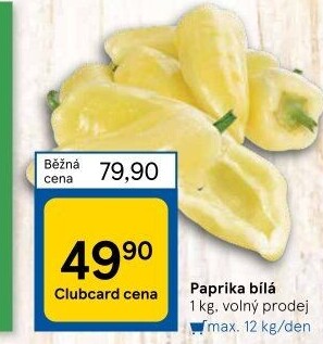 Paprika bílá
