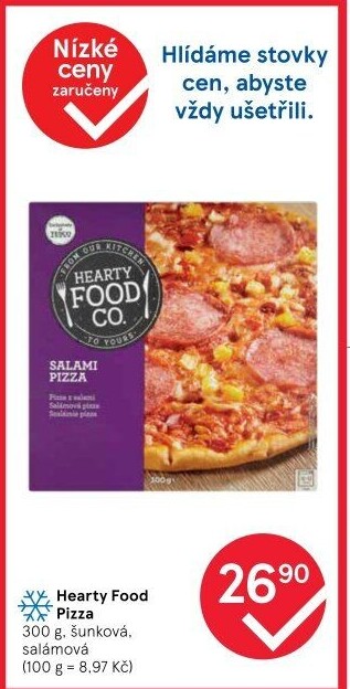 Pizza mražená Hearty Food Co Tesco