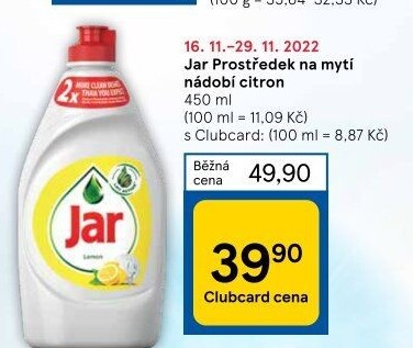 Prostředek na nádobí Jar