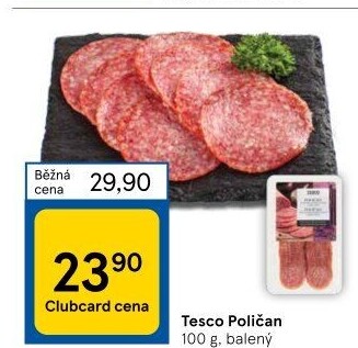 Salám Poličan Tesco