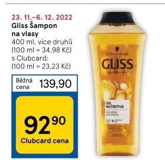 Šampon Gliss Schwarzkopf