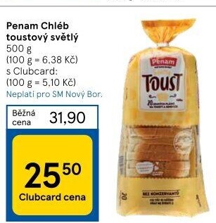 Toustový chléb Penam