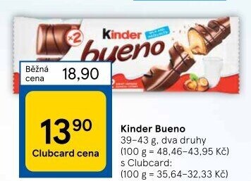 Tyčinka Bueno Kinder