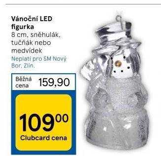 Vánoční dekorační LED figurka