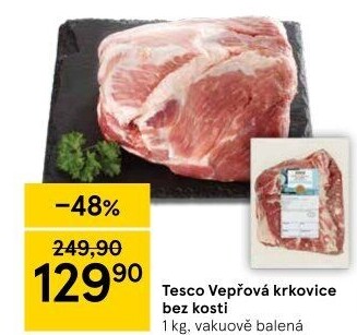 Vepřová krkovice bez kosti Tesco