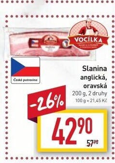Anglická slanina Vocílka