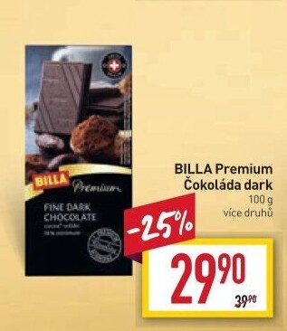 Čokoláda Billa Premium
