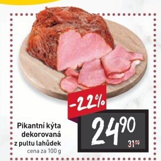 Kýta dekorovaná pikantní