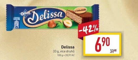 Oplatky celomáčené Delissa Orion