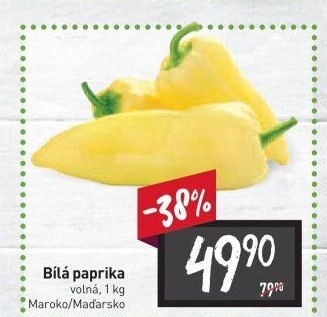 Paprika bílá