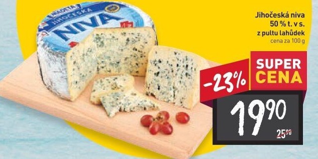 Sýr Niva Jihočeská 50% Madeta