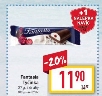 Tyčinka Fantasia Danone