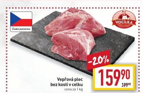 Vepřová plec bez kosti Vocílka