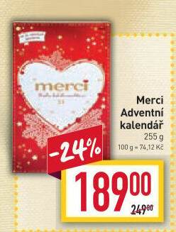Adventní kalendář Merci
