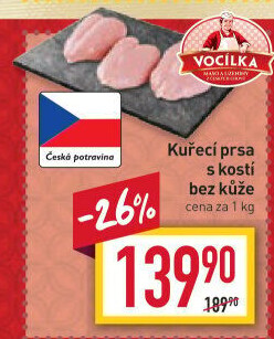 Kuřecí prsa s kostí Vocílka