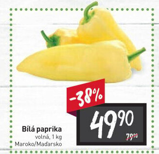 Paprika bílá
