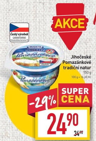 Tradiční pomazánkové Jihočeské Madeta