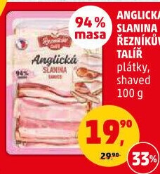 Anglická slanina Řezníkův talíř