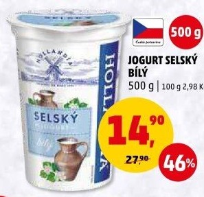 Bílý jogurt selský Hollandia