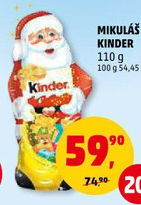 Čokoládový Mikuláš Kinder