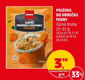 Instantní polévka do hrnečku Penny