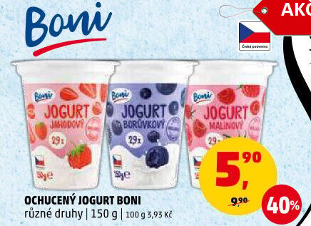 Jogurt ochucený Boni