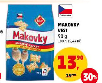 Krekry makovky Vest