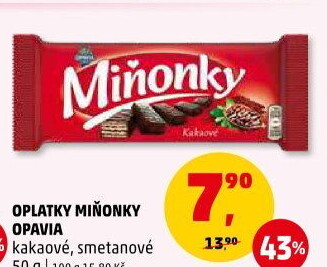 Oplatky Miňonky Opavia