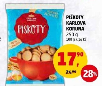 Piškoty Karlova Koruna