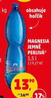 Přírodní voda Magnesia