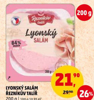Salám lyonský Řezníkův talíř